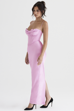 Chic Satin Slip Corset Dress