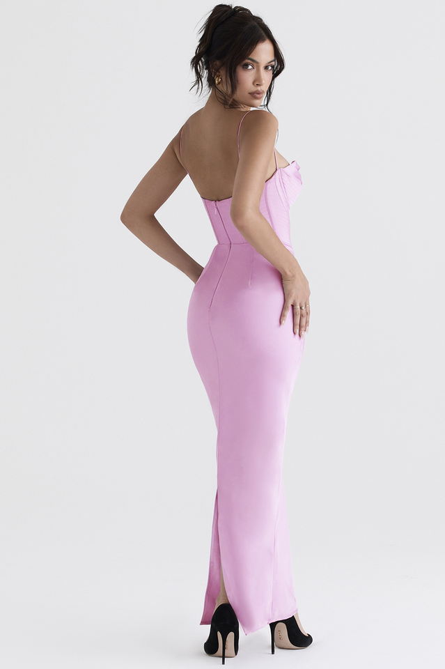 Chic Satin Slip Corset Dress