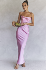 Chic Satin Slip Corset Dress