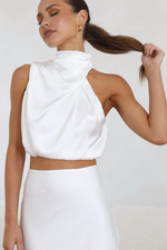 Chic Satin Esther Top + Maxi Skirt Set