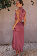 Chic Satin Esther Top + Maxi Skirt Set