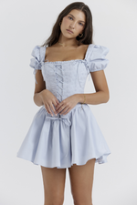 Baby Blue Corset Mini Dress