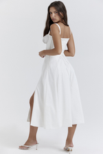 White Bustier Sundress