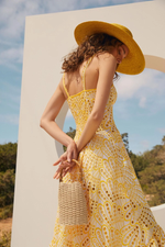 Crochet Lace Slip Maxi Dress