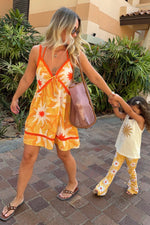 Yellow Floral Slip Mini Dress