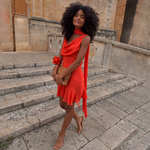 Tomato Red Mini Dress