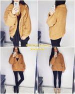 Faux Fur Front Zipper Coat