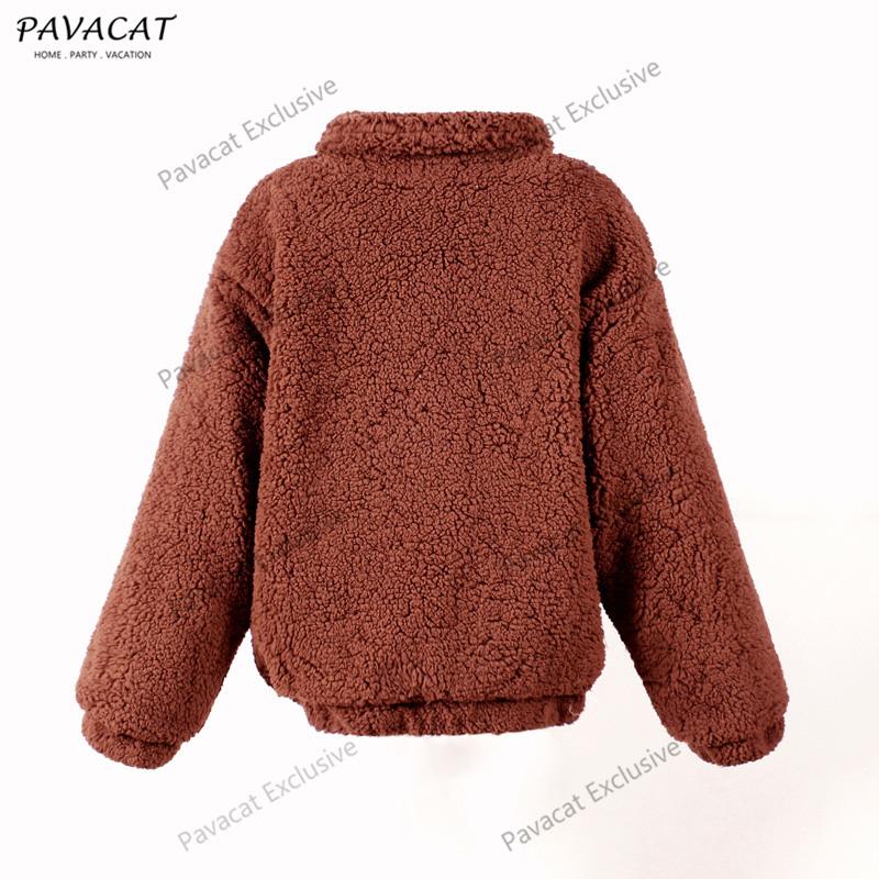 Faux Fur Front Zipper Coat