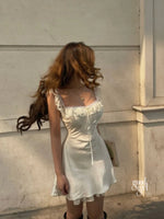 Black Off-Shoulder Lace Mini Dress