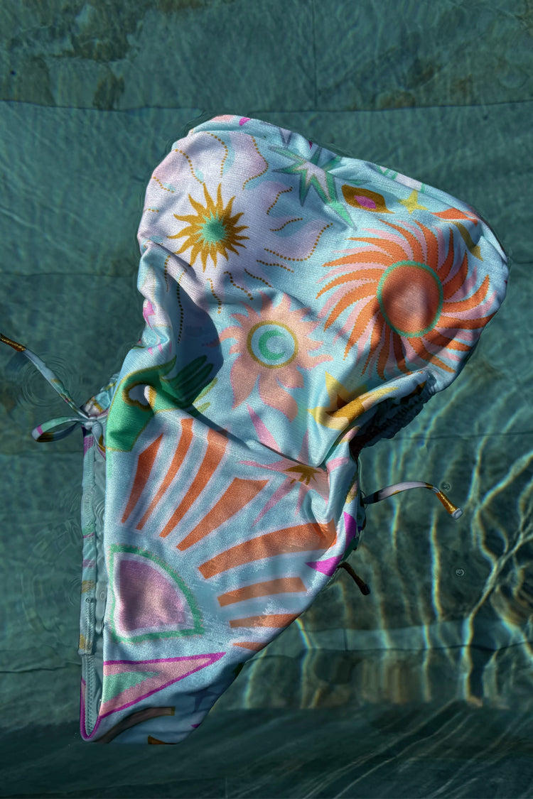 Starburst Print One-Piece Swimsuit