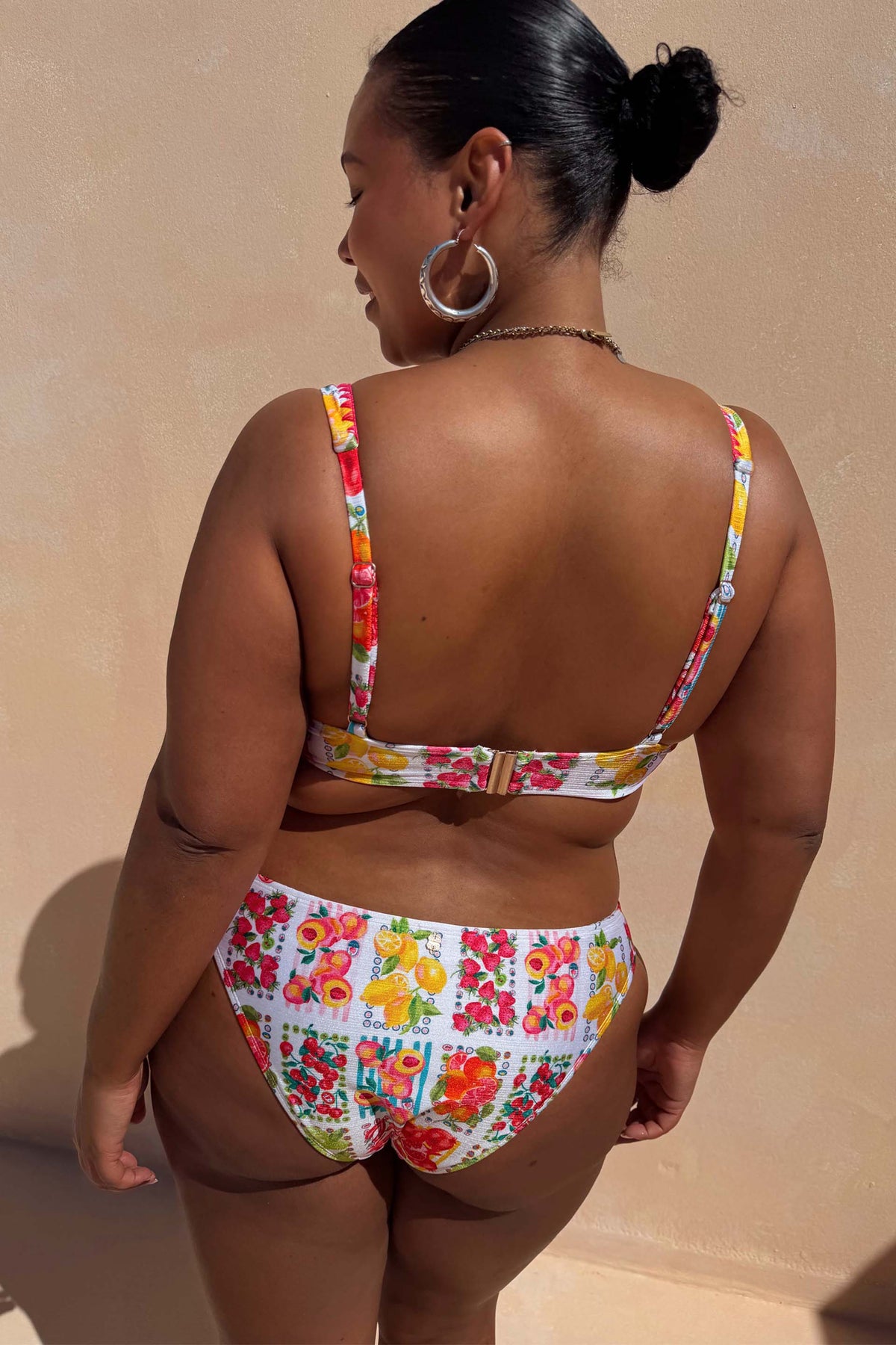 Fruit Print Triangle Bikini Sets