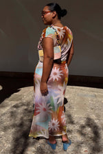 Purple Floral Maxi Dress