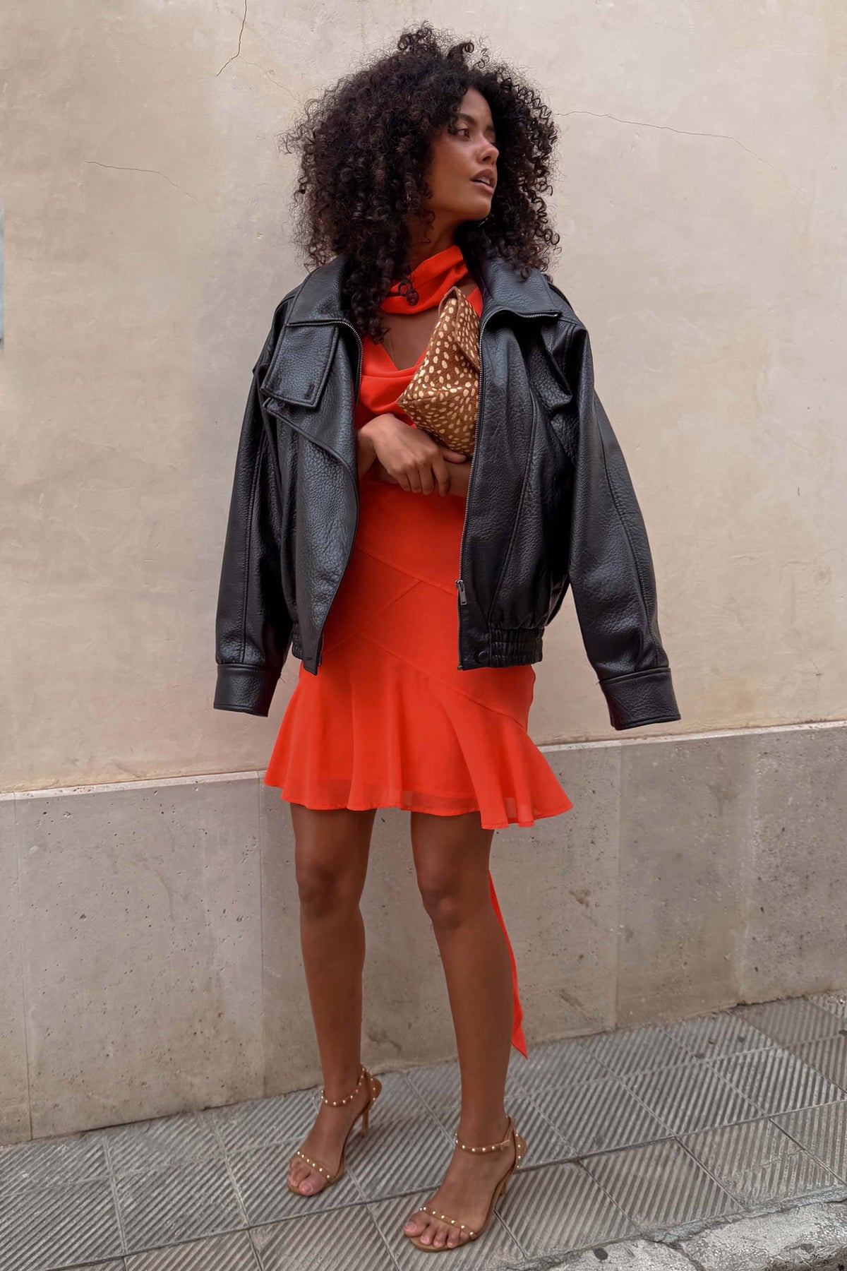 Tomato Red Mini Dress