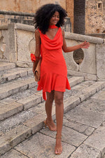 Tomato Red Mini Dress