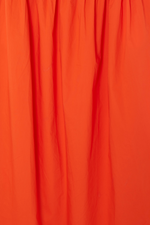 Tomato Red Strapless Mid Dress